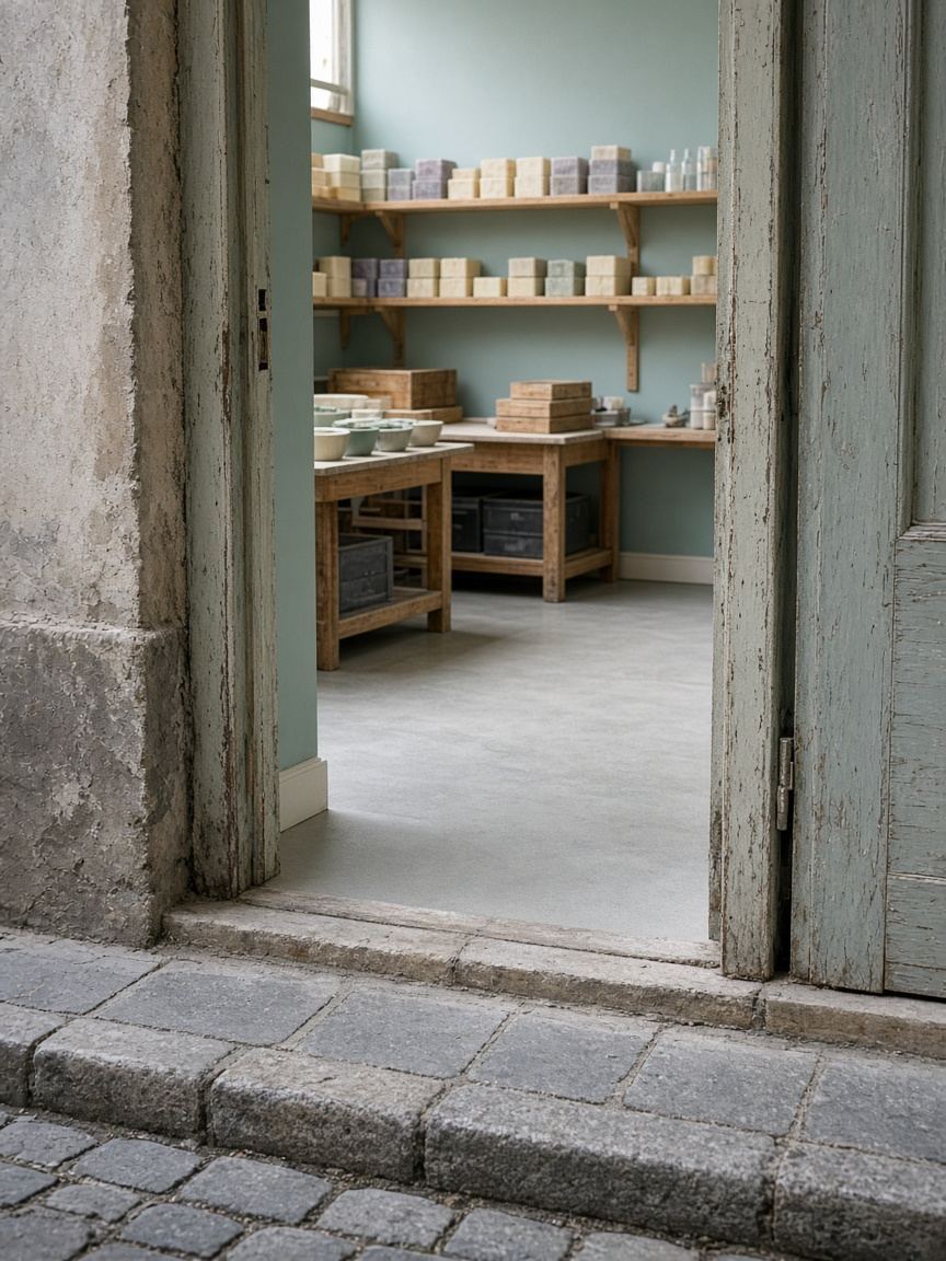 Studio entrance for appointments